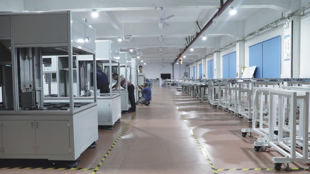 环形导轨源头生产厂家-广东三优智能装备有限公司介绍-整机组装车间