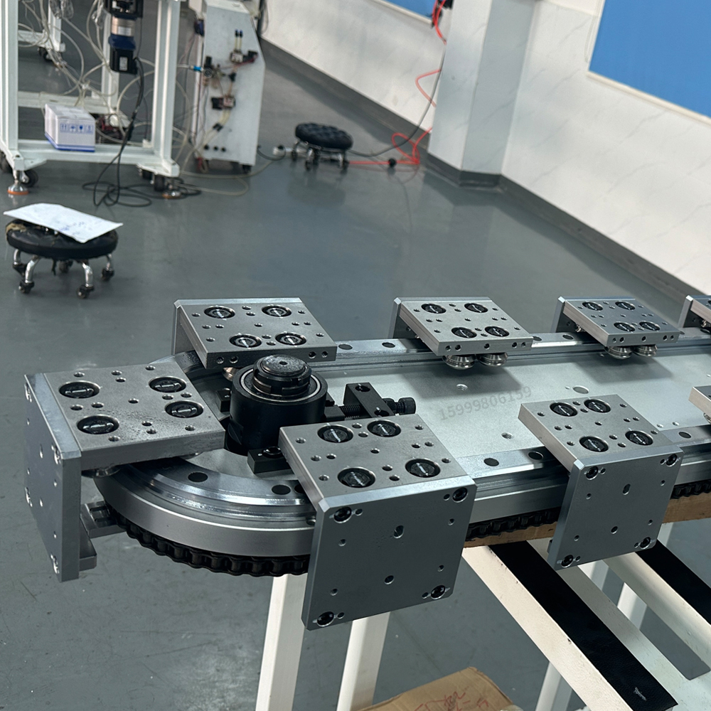 15个工位,0个重复定位工位-非标定制水平安装环形导轨输送线 - 图片 4