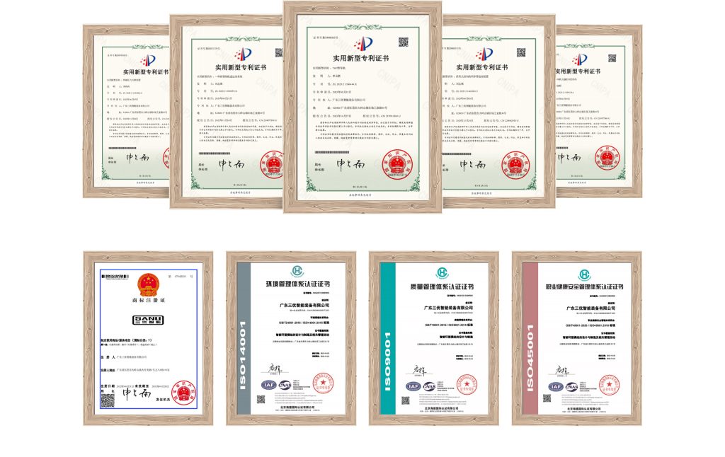 环形导轨源头生产厂家-广东三优智能装备有限公司-专利证书-ISO认证